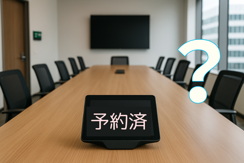 予約されているが誰も使っていない会議室